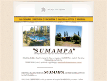 Tablet Screenshot of cabanasumampa.com.ar
